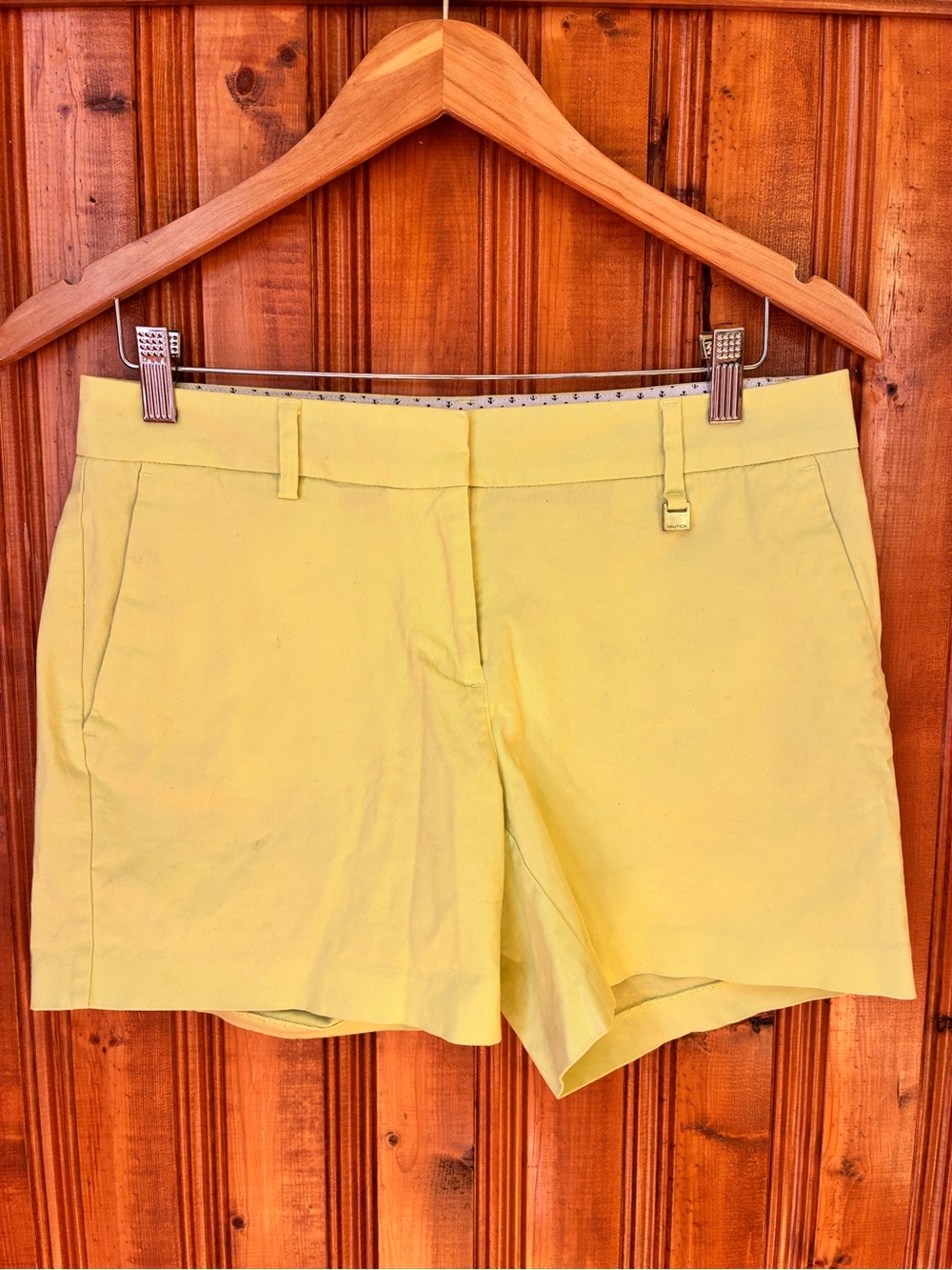 Nautica Neon Yellow Women's Bermuda Shorts
